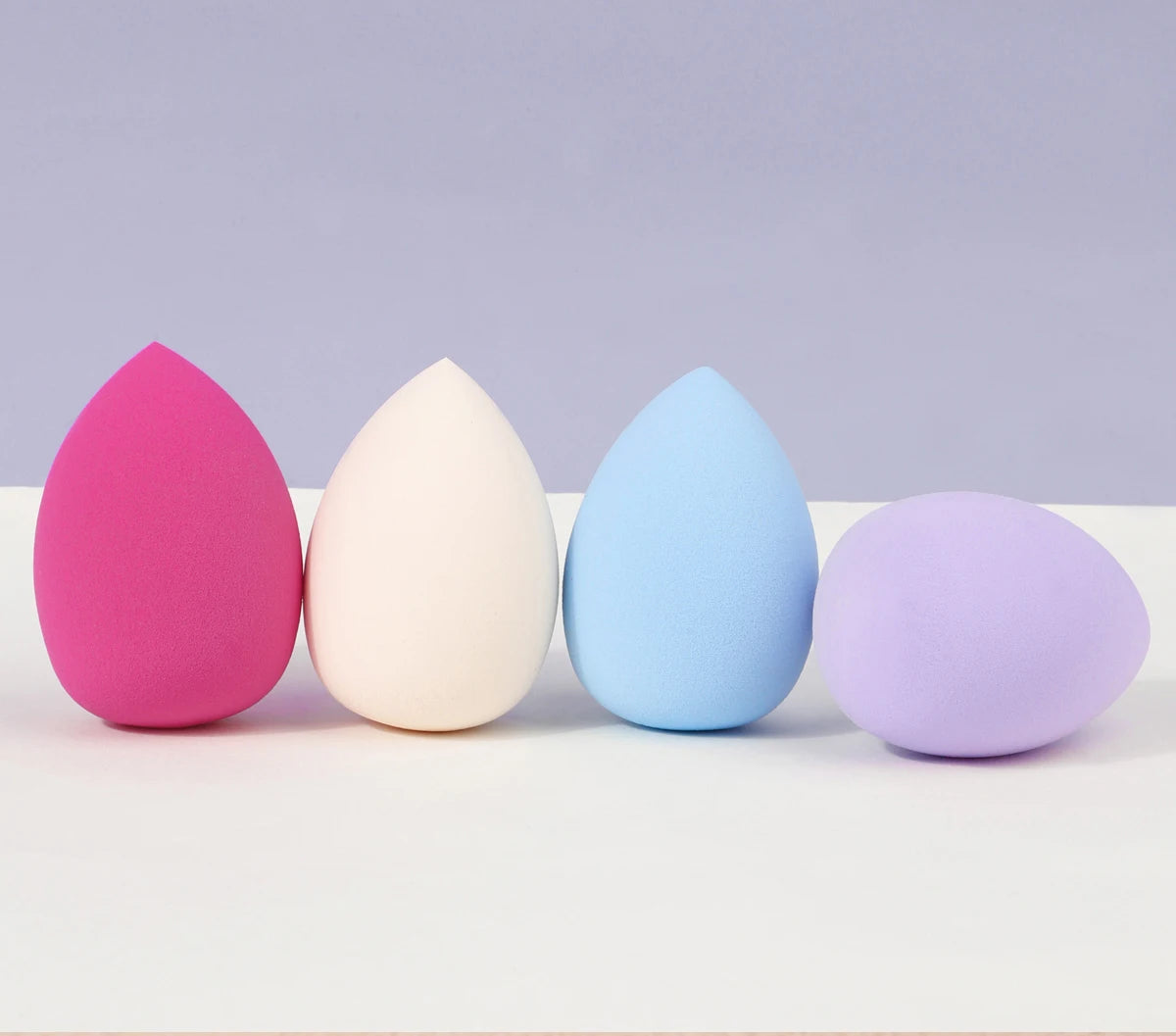 4pcs Makeup Sponge Powder Puff Beauty Cosmetic Ball Foundation Powder Puff Dry Wet Combined Water Droplets Make Up Tools