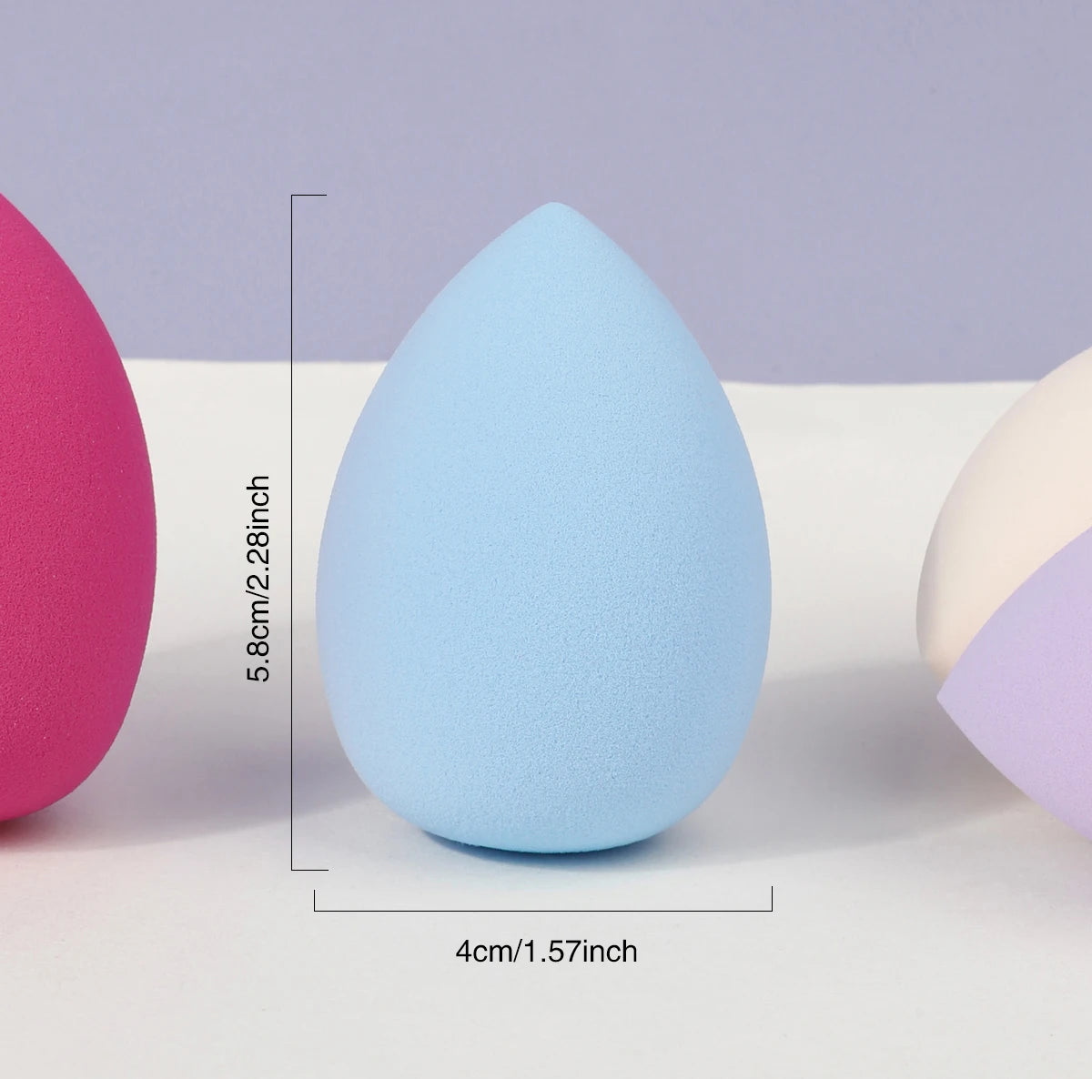 4pcs Makeup Sponge Powder Puff Beauty Cosmetic Ball Foundation Powder Puff Dry Wet Combined Water Droplets Make Up Tools