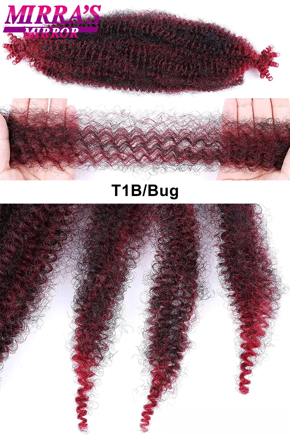 28Inch Kinky Twist Afro Crochet Braid Springy Twist Hair For Distressed Butterfly Locs Synthetic Marley Hair Extension For Women