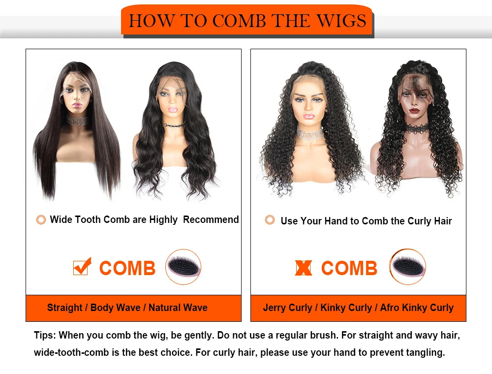 13x4 Human Hair Wigs For Women Brazilian 400 High Density Kinky Curly Glueless Wigs 13x6 HD Lace Frontal Wig 360 PrePlucked Lace