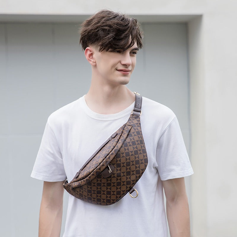 Wear-Resistant Waist Bag for Construction Site Work for Men and Women 2025 Spring and Summer New European and American Casual Versatile Trendy Big-Name Outdoor Chest Bag