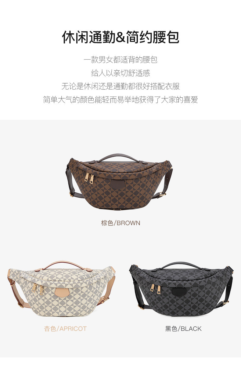 Wear-Resistant Waist Bag for Construction Site Work for Men and Women 2025 Spring and Summer New European and American Casual Versatile Trendy Big-Name Outdoor Chest Bag