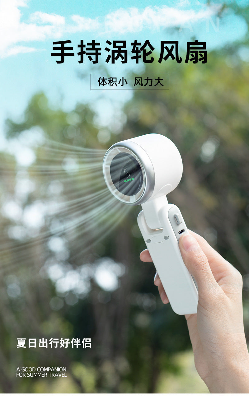 Popular Outdoor Handheld Mini Fan Desktop Fan Brushless Motor Hanging Neck Small Fan Cross-Border Hot Model