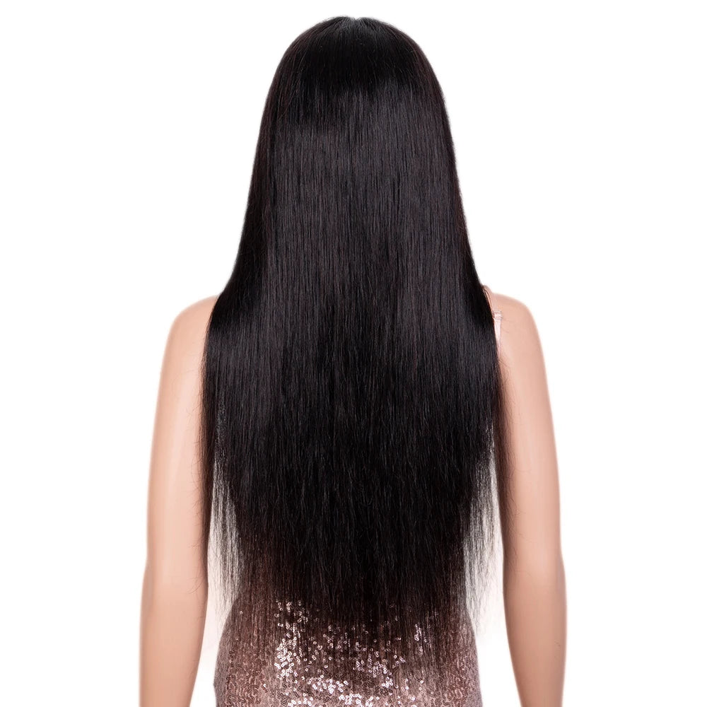 4# Chocolate Brown Colored Human Hair Wigs For Women 13X5 Straight Lace Front Wigs 30 Inch Highlight Remy Brazilian Hair Wigs