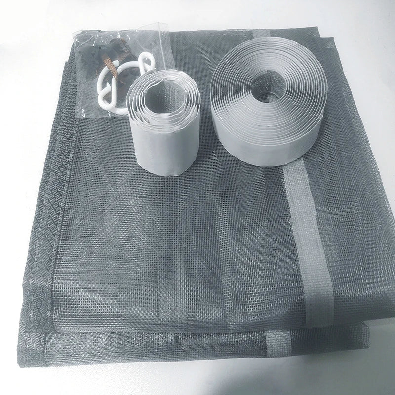 Mosquito and fly proof doors, mosquito nets, screen windows, door curtains, magnetic self-priming door curtains, no punching