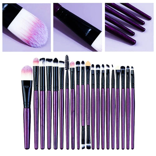 20Pcs Makeup Brush Set Eyeliner Brush Blending Brush Makeup Brushes for Cheeks Eye Cosmetic Foundation Brush Make Up Set 2035