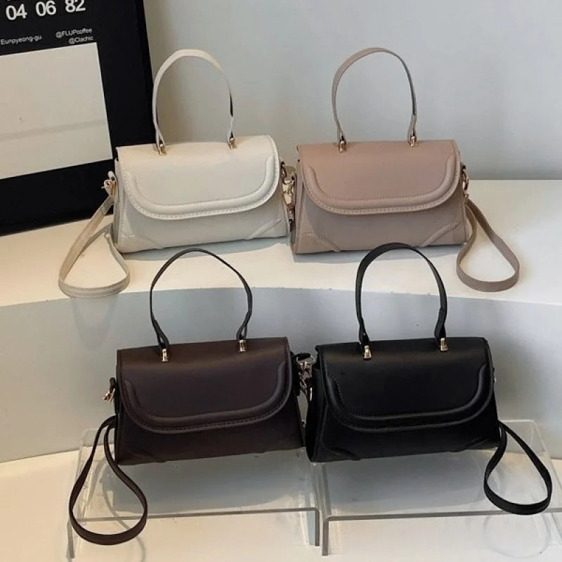 Handbag, niche vintage handbag, new fashion versatile crossbody single-shoulder small square bag, simple design