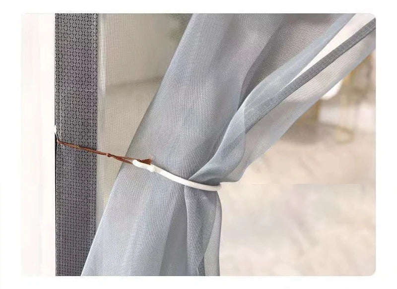 Mosquito and fly proof doors, mosquito nets, screen windows, door curtains, magnetic self-priming door curtains, no punching