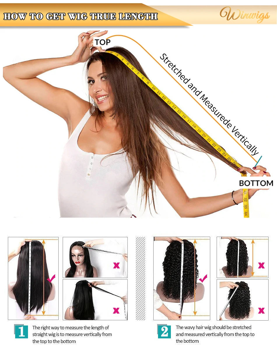 Kinky Straight 13x4 Lace Front Wigs For Women Yaki Straight Brazilian Remy Human Hair Wig HD Transparent Lace Front Wig 4x4