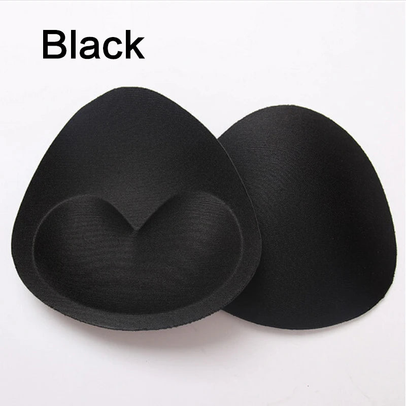 Thicken Sponge Bra Pads Push Up Breast Enhancer Removeable Bra Padding Inserts Cups For Swimsuit Bikini Padding Intimates