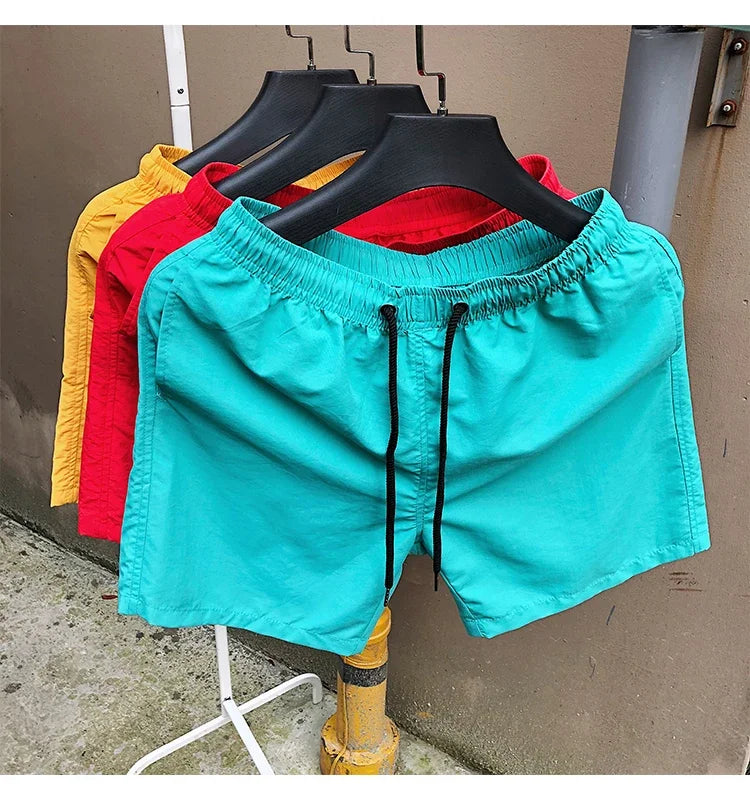 2025 Summer Men's Swimwear Swim Shorts Trunks Beach Board Shorts Swimming Pants Mens Running Sports Surffing Shorts Male M-5XL