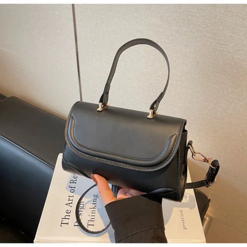 Handbag, niche vintage handbag, new fashion versatile crossbody single-shoulder small square bag, simple design