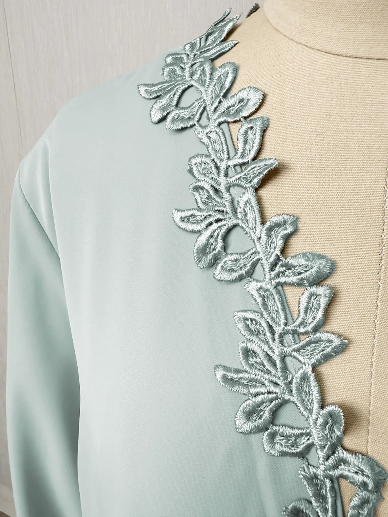 Dubai Elegant Beige Abaya for Muslim Women - Intricately Crafted with Multicolored Embroidery Piece in Islamic Modest Fashion