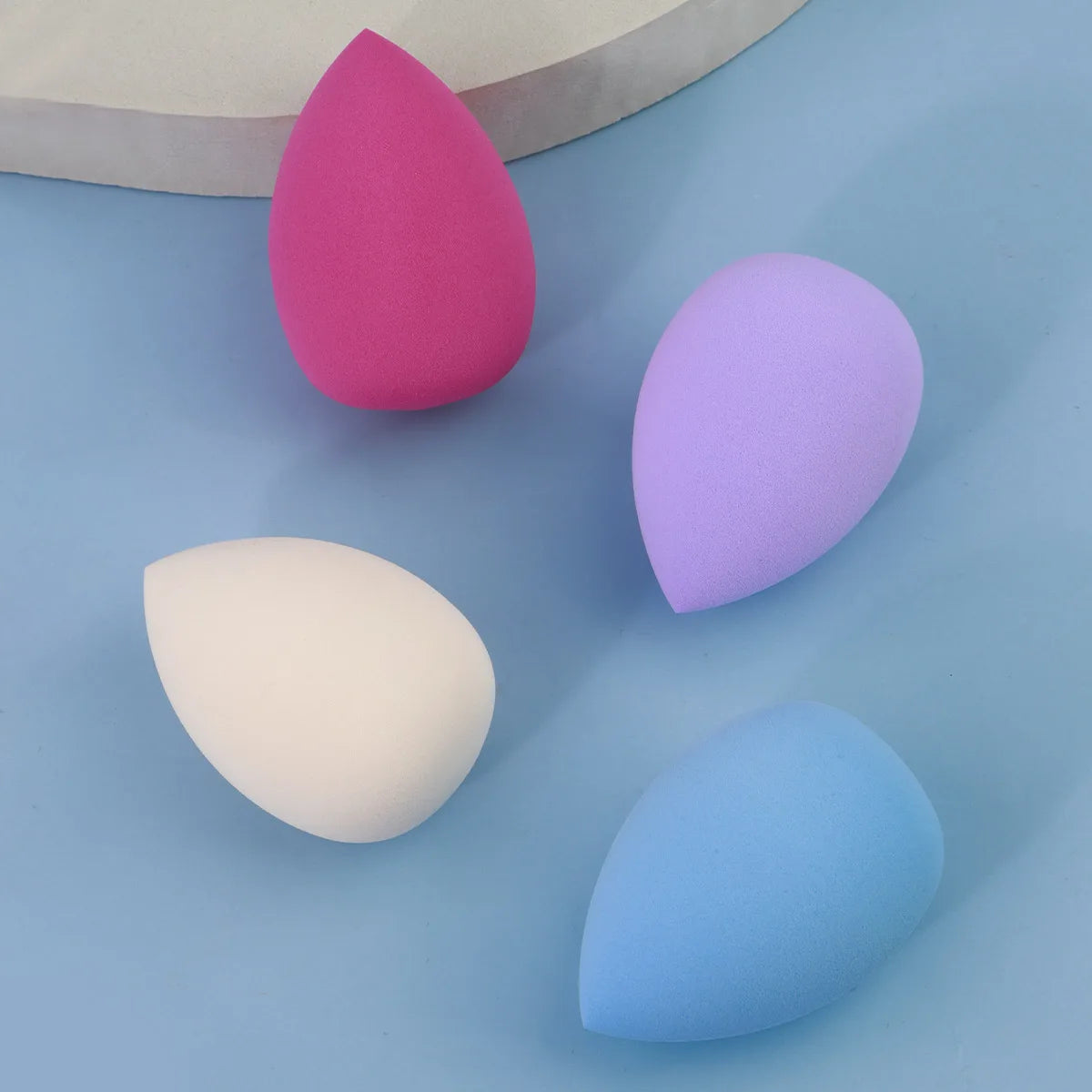 4pcs Makeup Sponge Powder Puff Beauty Cosmetic Ball Foundation Powder Puff Dry Wet Combined Water Droplets Make Up Tools
