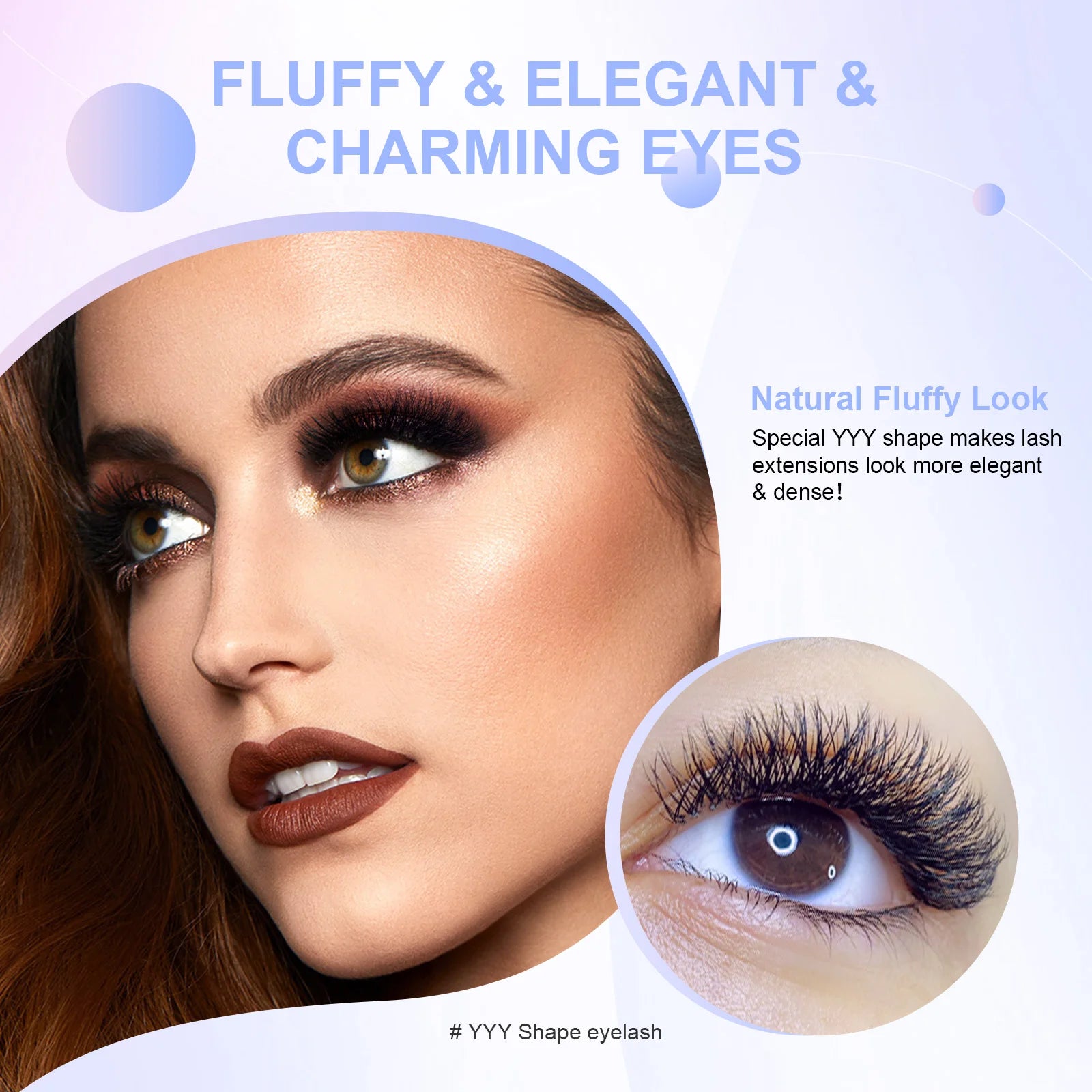 NAGARAKU Single Tip 2D Y/Double Tips YY/Triple Tips YY Shape Hand Woven Premium Soft Light Eyelashes Extension