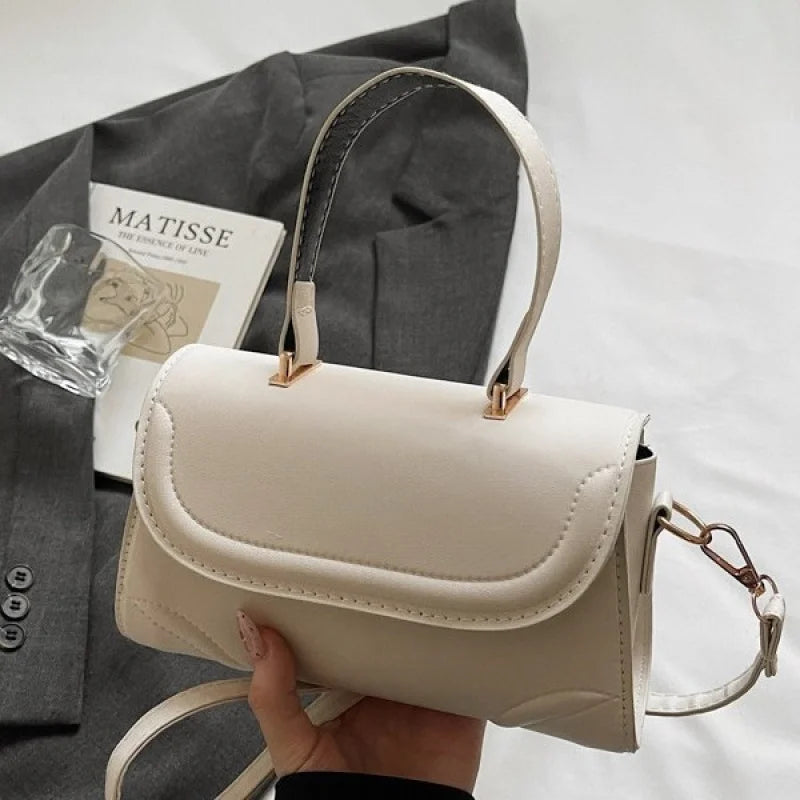 Handbag, niche vintage handbag, new fashion versatile crossbody single-shoulder small square bag, simple design
