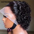 13x4 Human Hair Wigs For Women Brazilian 400 High Density Kinky Curly Glueless Wigs 13x6 HD Lace Frontal Wig 360 PrePlucked Lace