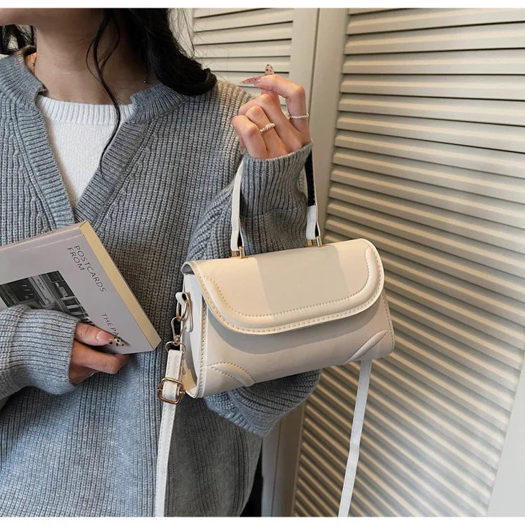 Handbag, niche vintage handbag, new fashion versatile crossbody single-shoulder small square bag, simple design