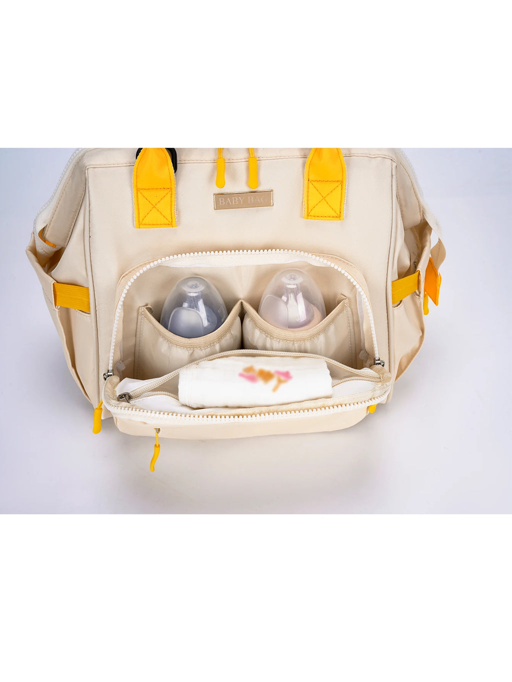 Single large-capacity baby bag, single shoulder crossbody bag, casual bag, dry and wet separation function, and bottle insulatio