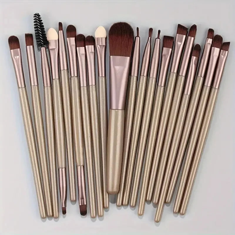 20Pcs Makeup Brush Set Eyeliner Brush Blending Brush Makeup Brushes for Cheeks Eye Cosmetic Foundation Brush Make Up Set 2035
