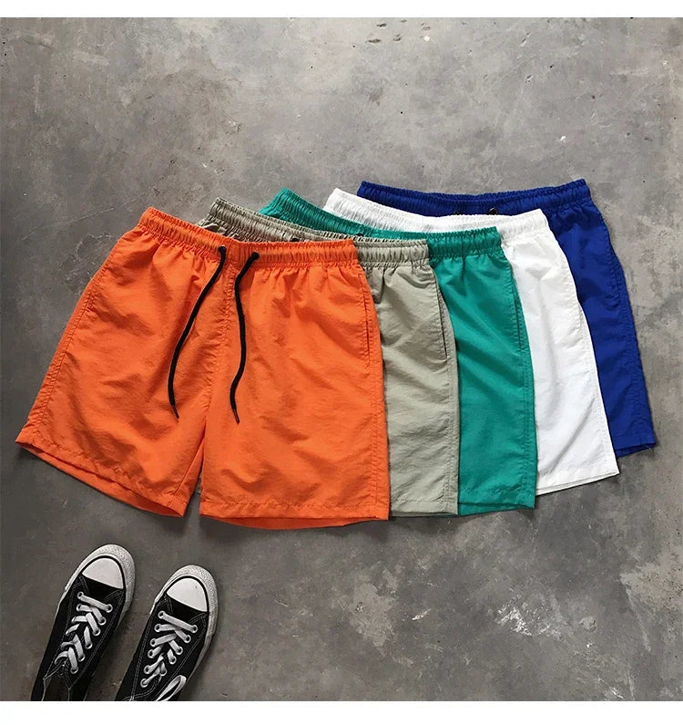 2025 Summer Men's Swimwear Swim Shorts Trunks Beach Board Shorts Swimming Pants Mens Running Sports Surffing Shorts Male M-5XL