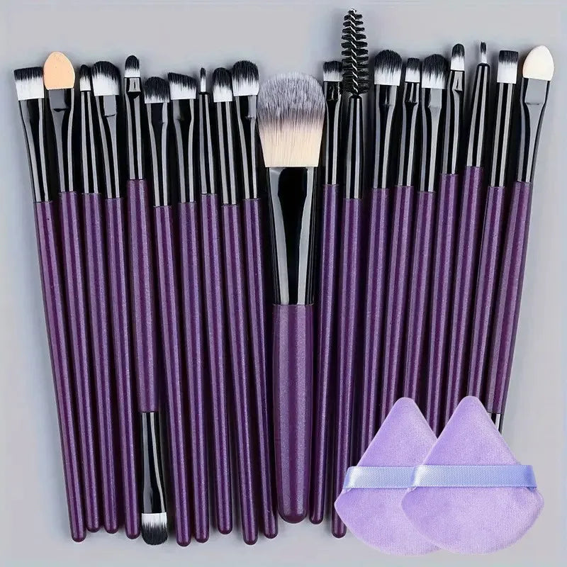 20Pcs Makeup Brush Set Eyeliner Brush Blending Brush Makeup Brushes for Cheeks Eye Cosmetic Foundation Brush Make Up Set 2035