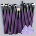 20Pcs Makeup Brush Set Eyeliner Brush Blending Brush Makeup Brushes for Cheeks Eye Cosmetic Foundation Brush Make Up Set 2035