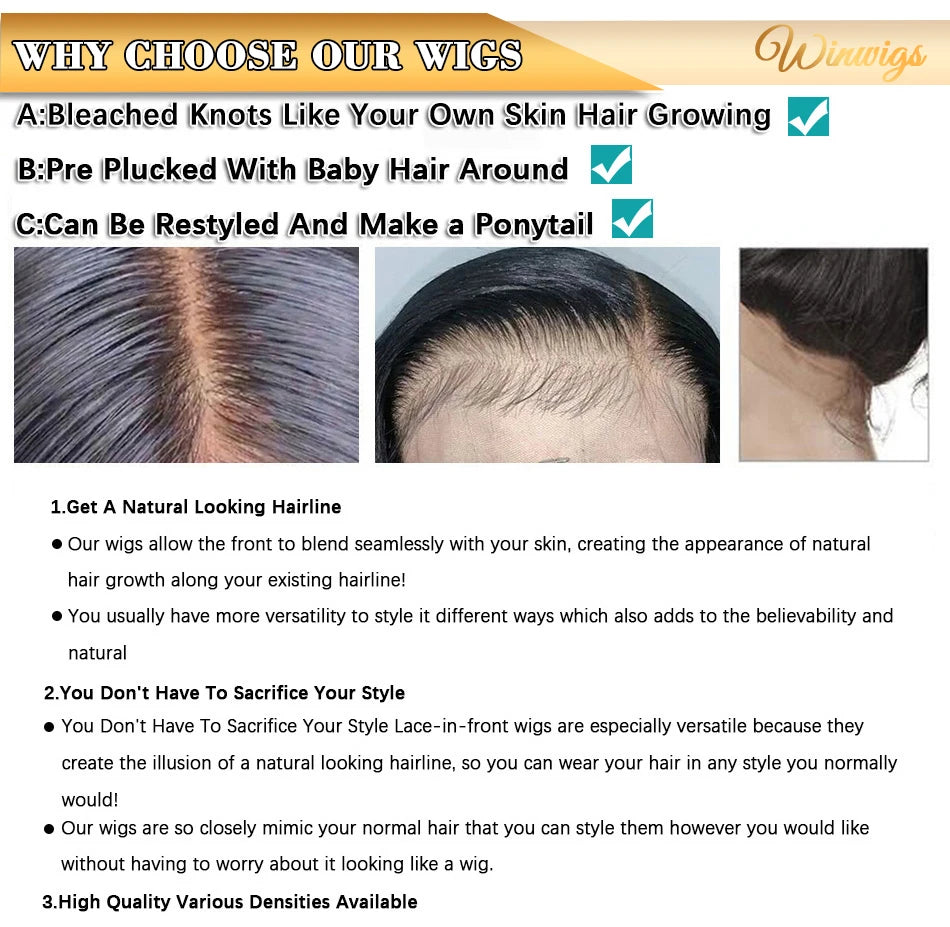 Kinky Straight 13x4 Lace Front Wigs For Women Yaki Straight Brazilian Remy Human Hair Wig HD Transparent Lace Front Wig 4x4