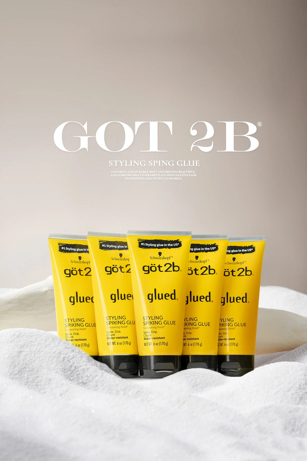 got 2b glued 35g Hair Gel got2b Glued got2b glued spray got2be freeze spray for wig adhesives dege control gel freeshipping 170g