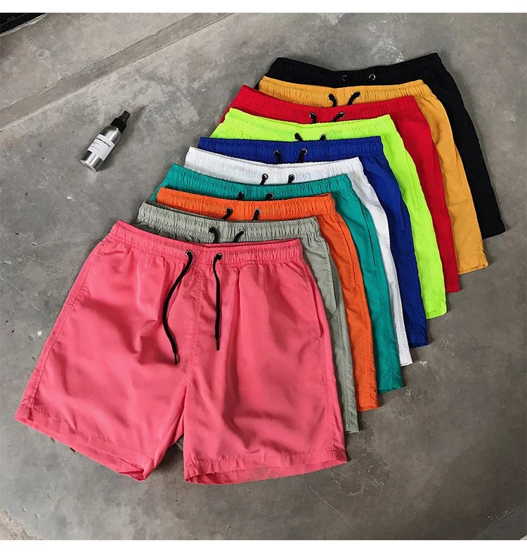 2025 Summer Men's Swimwear Swim Shorts Trunks Beach Board Shorts Swimming Pants Mens Running Sports Surffing Shorts Male M-5XL
