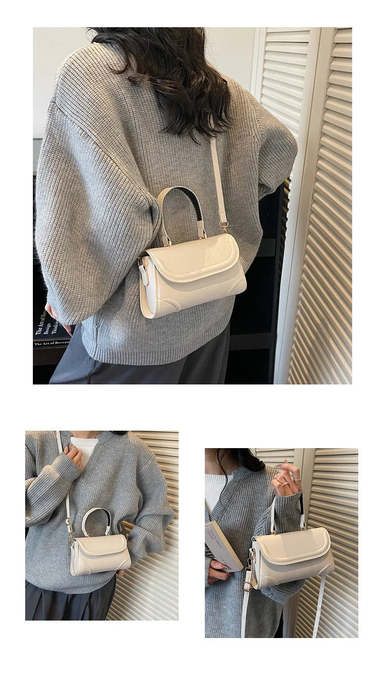 Handbag, niche vintage handbag, new fashion versatile crossbody single-shoulder small square bag, simple design