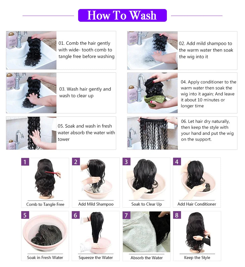 Headband Wig Human Hair Curly No Glueless Full Machine Made Wigs 400 Density 100% Human Hair Wigs For Women 10-18 Inch For Women