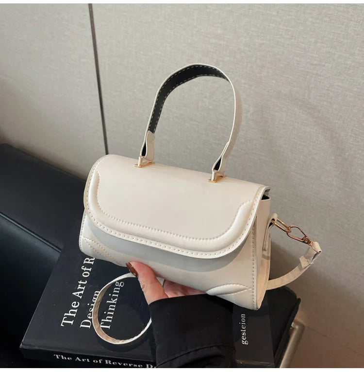 Handbag, niche vintage handbag, new fashion versatile crossbody single-shoulder small square bag, simple design