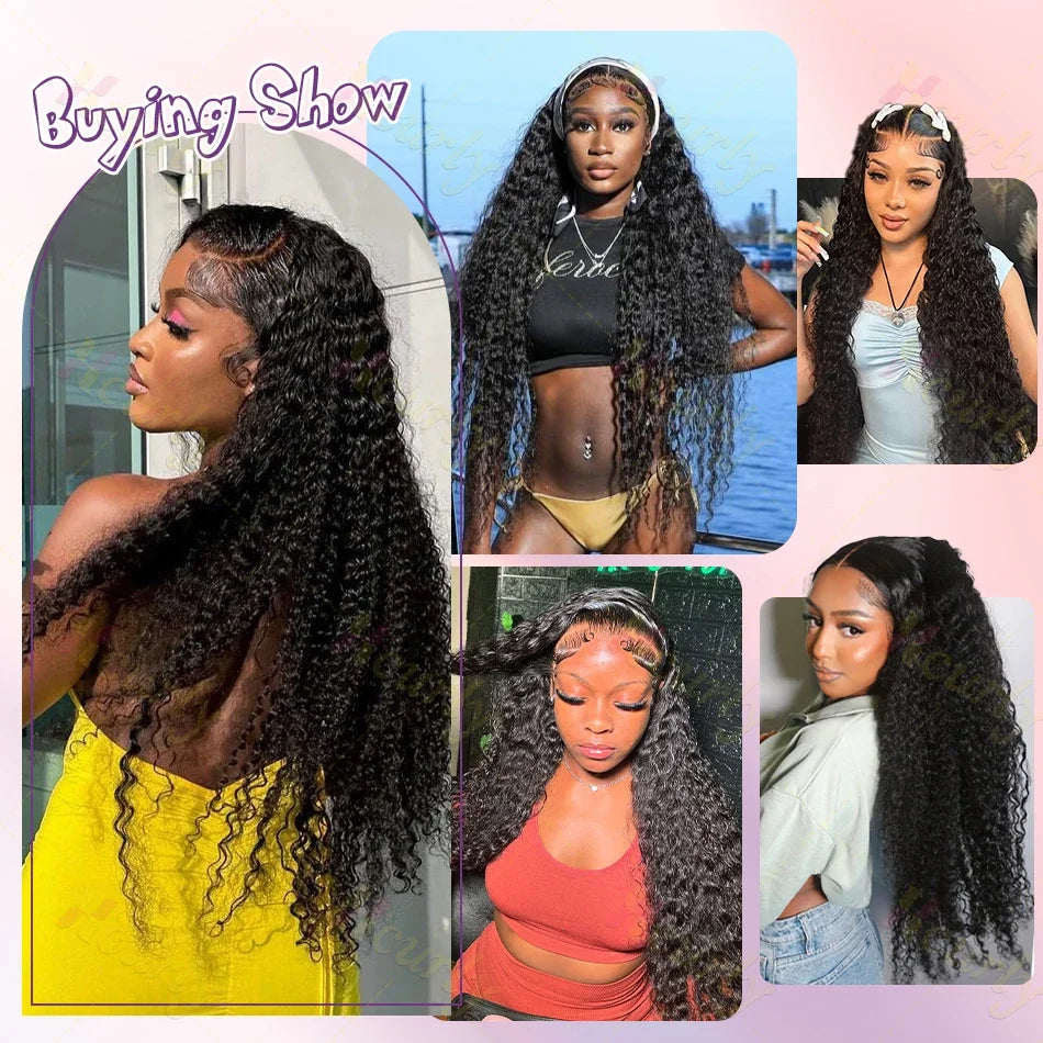 Deep Wave Human Hair Bundles Curly Hair 30Inch Brazilian Weaving Raw Virgin 100% Unprocessed Double Weft Hair Bundles Extensions