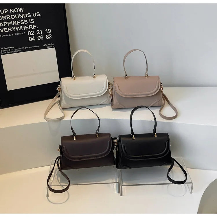 Handbag, niche vintage handbag, new fashion versatile crossbody single-shoulder small square bag, simple design