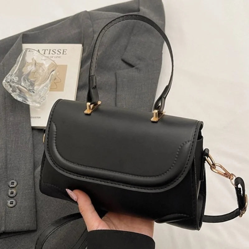 Handbag, niche vintage handbag, new fashion versatile crossbody single-shoulder small square bag, simple design
