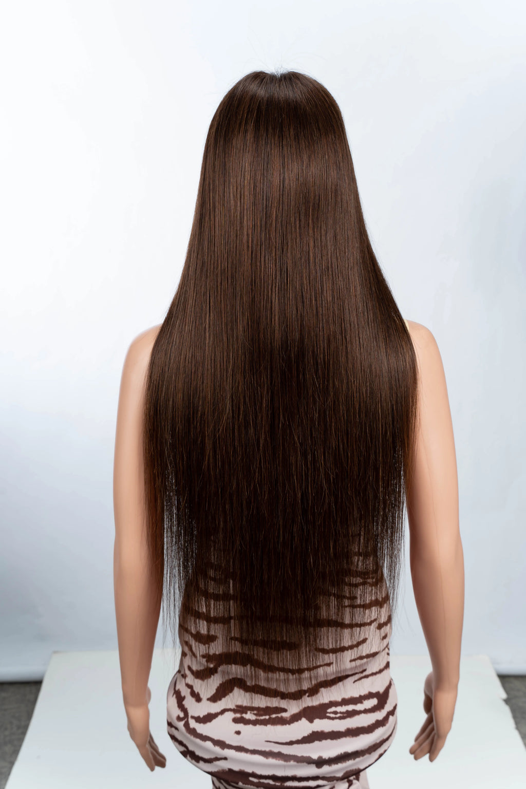 4# Chocolate Brown Colored Human Hair Wigs For Women 13X5 Straight Lace Front Wigs 30 Inch Highlight Remy Brazilian Hair Wigs